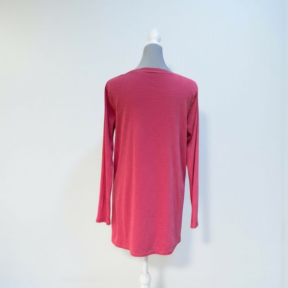 J. Jill Pima Scoop Neck Elliptical Tunic in Coral Size Small - Picture 4 of 6